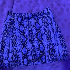 shein snakeskin skirt